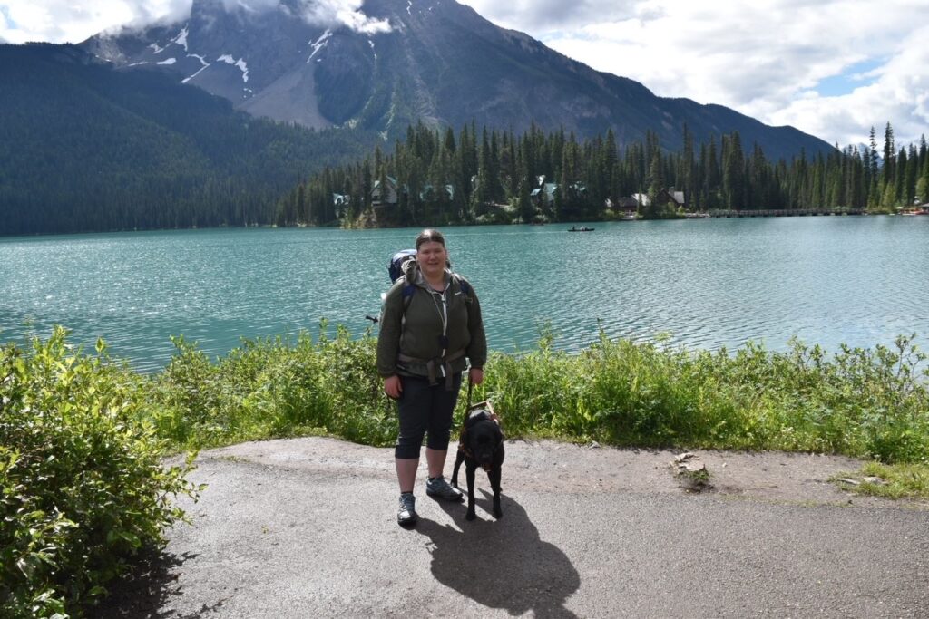 A Seeing Eye graduate at Yoho National Park in British Columbia.